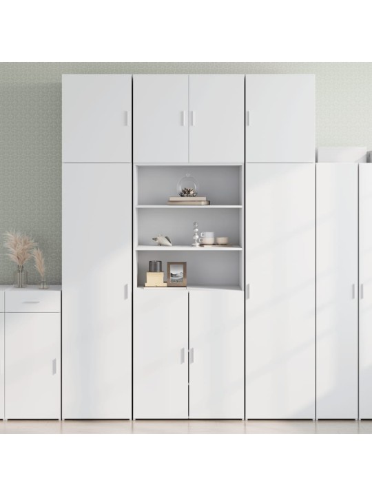 Skříň highboard bílá 80 x 42,5 x 249 cm kompozitní dřevo