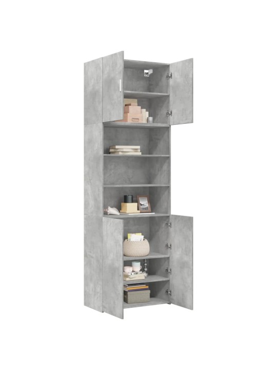 Skříň highboard betonově šedá 80x42,5x249 cm kompozitní dřevo