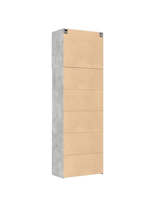 Skříň highboard betonově šedá 80x42,5x249 cm kompozitní dřevo