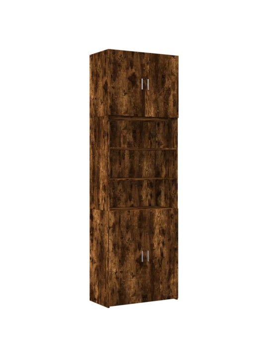 Skříň highboard kouřový dub 80 x 42,5 x 249 cm kompozitní dřevo
