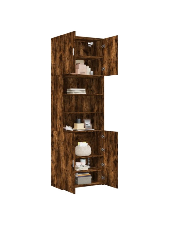 Skříň highboard kouřový dub 80 x 42,5 x 249 cm kompozitní dřevo