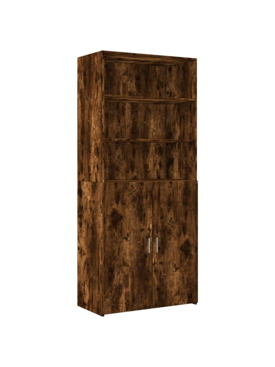 Skříň highboard kouřový dub 80 x 42,5 x 249 cm kompozitní dřevo