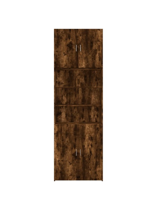 Skříň highboard kouřový dub 80 x 42,5 x 249 cm kompozitní dřevo