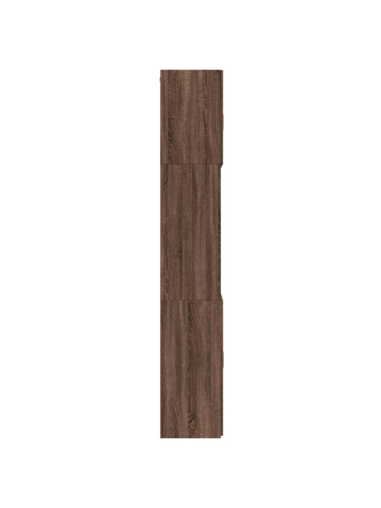 Skříň highboard hnědý dub 80 x 42,5 x 249 cm kompozitní dřevo