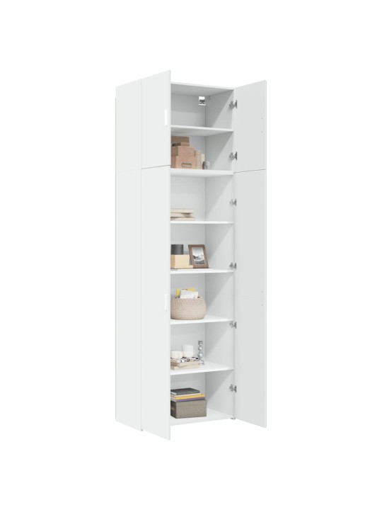 Skříň highboard bílá 80 x 42,5 x 249 cm kompozitní dřevo