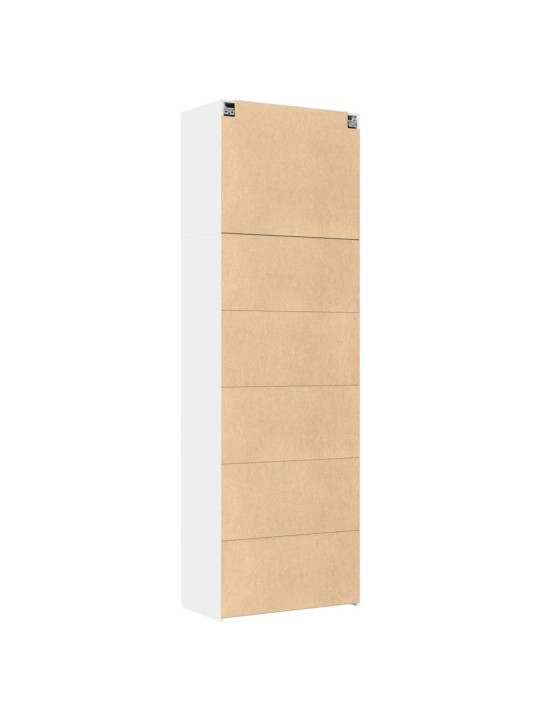Skříň highboard bílá 80 x 42,5 x 249 cm kompozitní dřevo