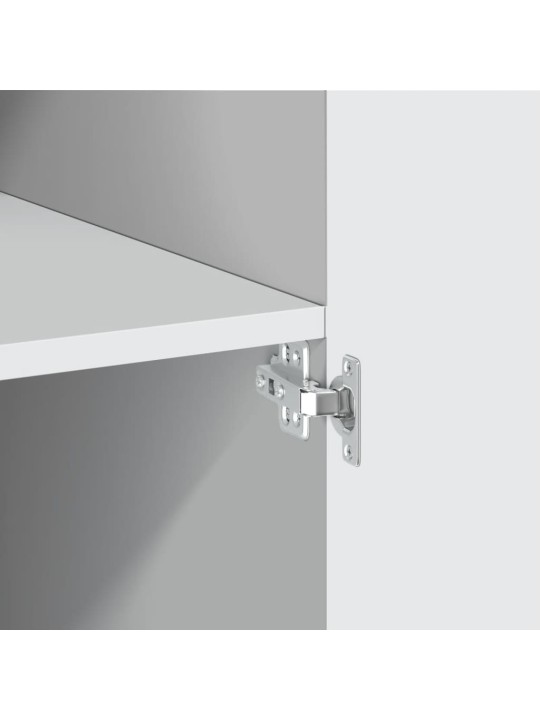 Skříň highboard bílá 80 x 42,5 x 249 cm kompozitní dřevo