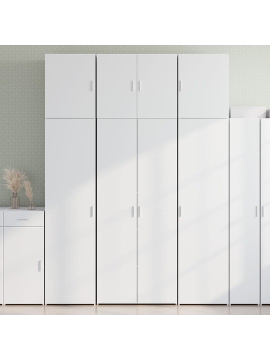 Skříň highboard bílá 80 x 42,5 x 249 cm kompozitní dřevo