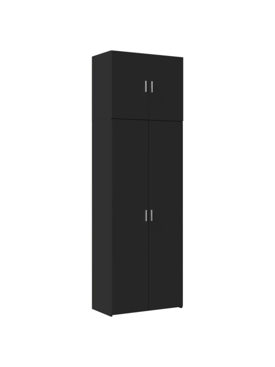 Skříň highboard černá 80 x 42,5 x 249 cm kompozitní dřevo