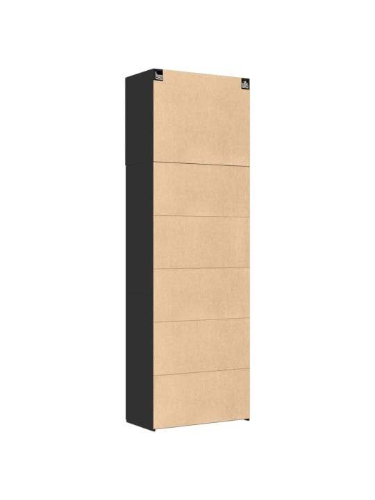 Skříň highboard černá 80 x 42,5 x 249 cm kompozitní dřevo