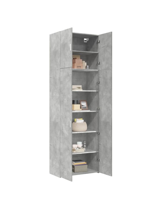Skříň highboard betonově šedá 80x42,5x249 cm kompozitní dřevo