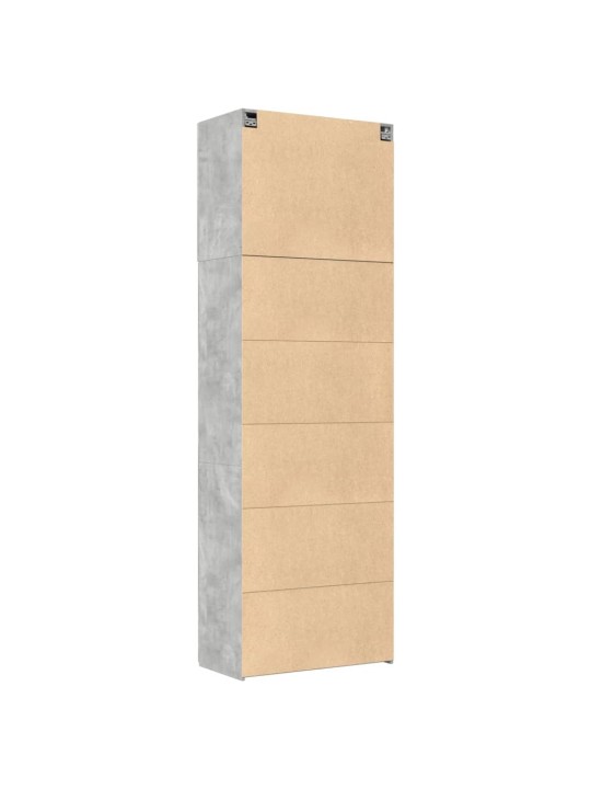 Skříň highboard betonově šedá 80x42,5x249 cm kompozitní dřevo