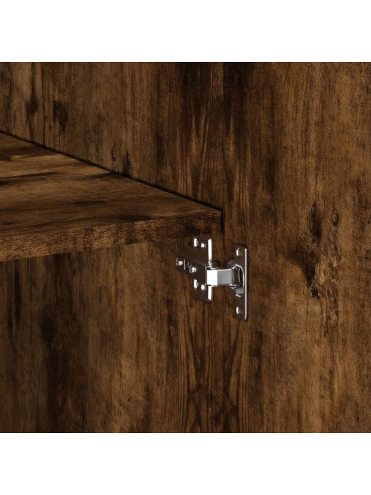 Skříň highboard kouřový dub 80 x 42,5 x 249 cm kompozitní dřevo