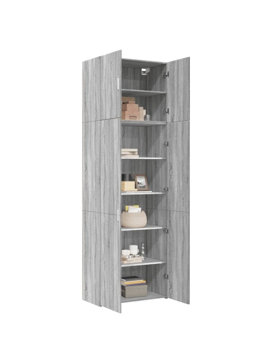 Skříň highboard šedá sonoma 80 x 42,5 x 249 cm kompozitní dřevo