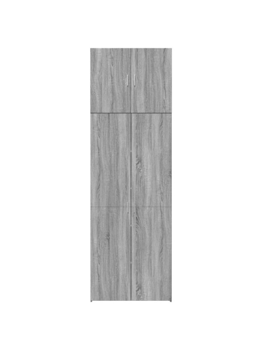 Skříň highboard šedá sonoma 80 x 42,5 x 249 cm kompozitní dřevo