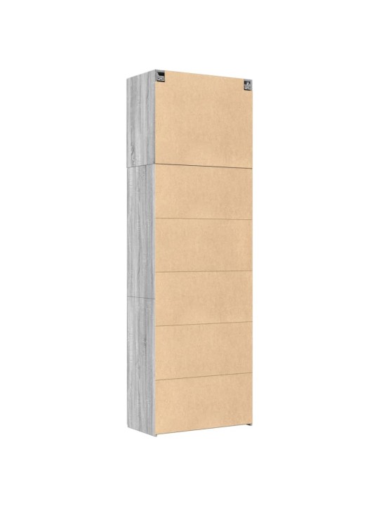 Skříň highboard šedá sonoma 80 x 42,5 x 249 cm kompozitní dřevo