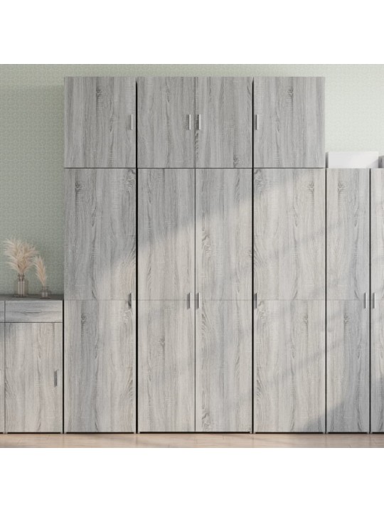 Skříň highboard šedá sonoma 80 x 42,5 x 249 cm kompozitní dřevo