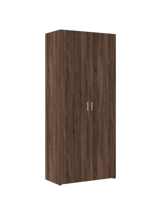 Skříň highboard hnědý dub 80 x 42,5 x 249 cm kompozitní dřevo