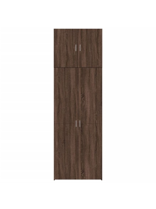 Skříň highboard hnědý dub 80 x 42,5 x 249 cm kompozitní dřevo