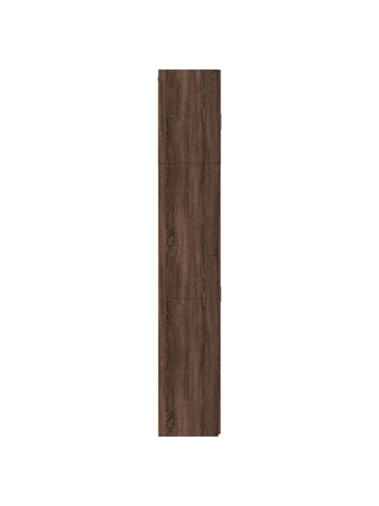 Skříň highboard hnědý dub 80 x 42,5 x 249 cm kompozitní dřevo