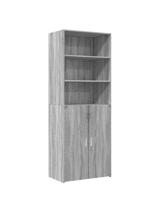 Skříň highboard šedá sonoma 70 x 42,5 x 185 cm kompozitní dřevo