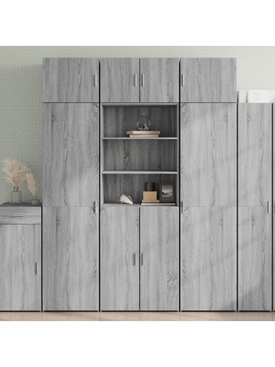 Skříň highboard šedá sonoma 70 x 42,5 x 185 cm kompozitní dřevo