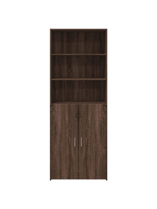 Skříň highboard hnědý dub 70 x 42,5 x 185 cm kompozitní dřevo