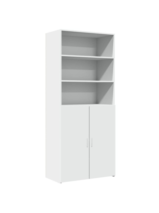Skříň highboard bílá 80 x 42,5 x 185 cm kompozitní dřevo