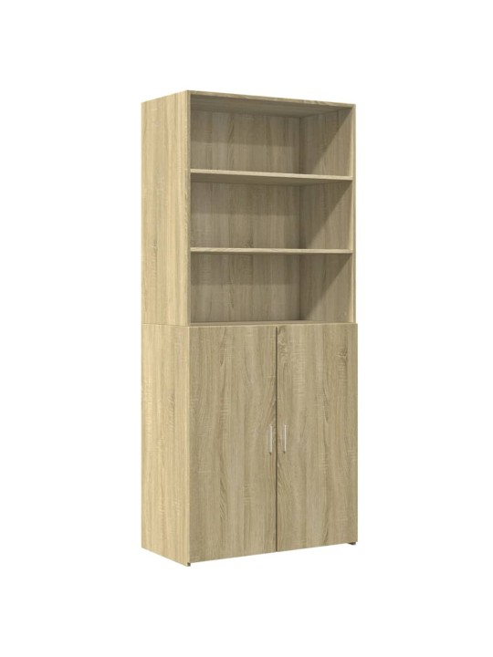 Skříň highboard dub sonoma 80 x 42,5 x 185 cm kompozitní dřevo