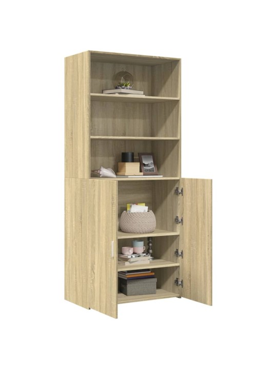 Skříň highboard dub sonoma 80 x 42,5 x 185 cm kompozitní dřevo