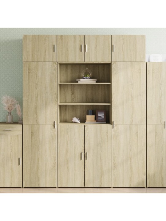 Skříň highboard dub sonoma 80 x 42,5 x 185 cm kompozitní dřevo
