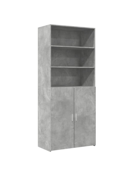 Skříň highboard betonově šedá 80x42,5x185 cm kompozitní dřevo