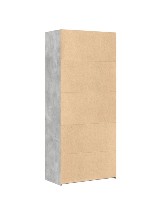Skříň highboard betonově šedá 80x42,5x185 cm kompozitní dřevo