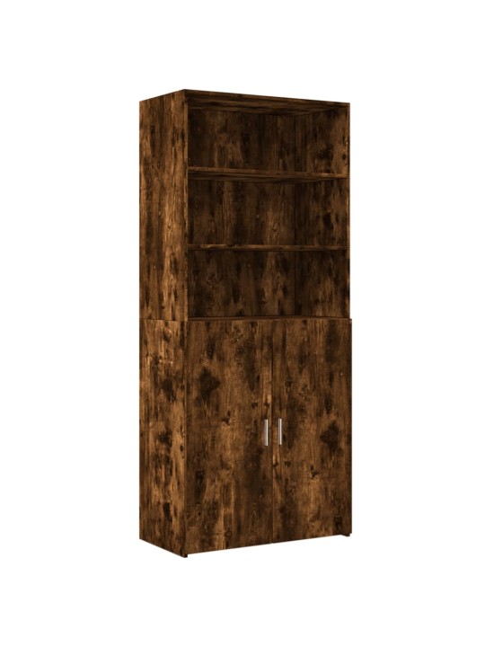 Skříň highboard kouřový dub 80 x 42,5 x 185 cm kompozitní dřevo