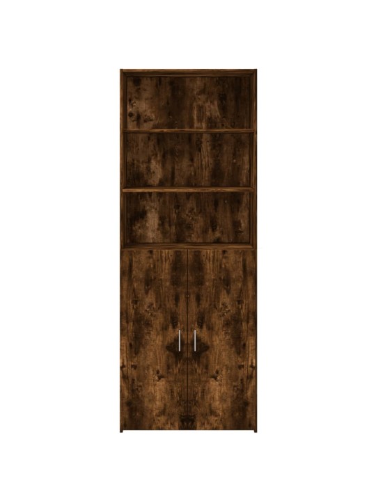 Skříň highboard kouřový dub 80 x 42,5 x 185 cm kompozitní dřevo