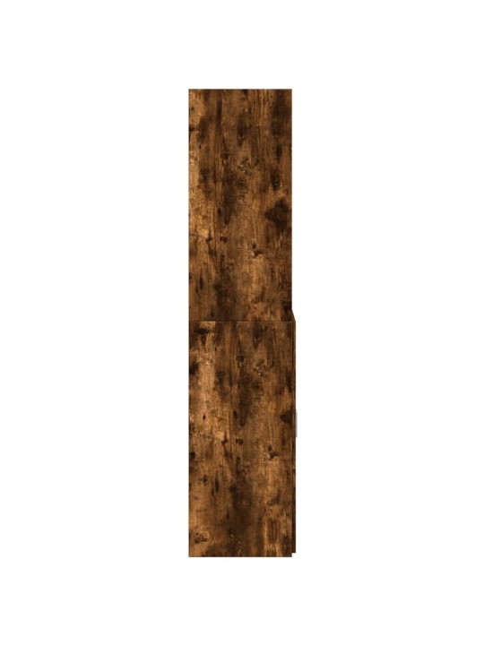 Skříň highboard kouřový dub 80 x 42,5 x 185 cm kompozitní dřevo