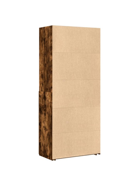 Skříň highboard kouřový dub 80 x 42,5 x 185 cm kompozitní dřevo