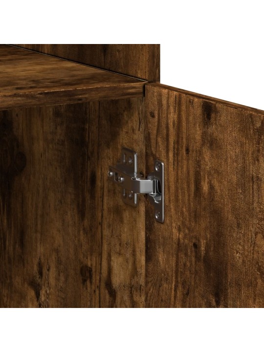 Skříň highboard kouřový dub 80 x 42,5 x 185 cm kompozitní dřevo