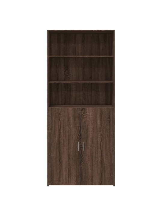 Skříň highboard hnědý dub 80 x 42,5 x 185 cm kompozitní dřevo