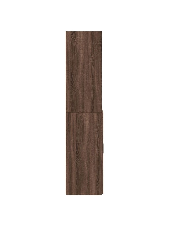 Skříň highboard hnědý dub 80 x 42,5 x 185 cm kompozitní dřevo