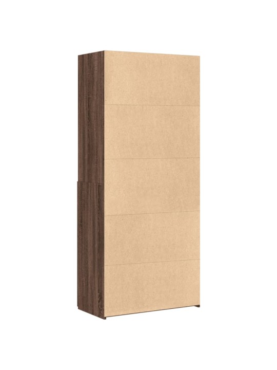 Skříň highboard hnědý dub 80 x 42,5 x 185 cm kompozitní dřevo