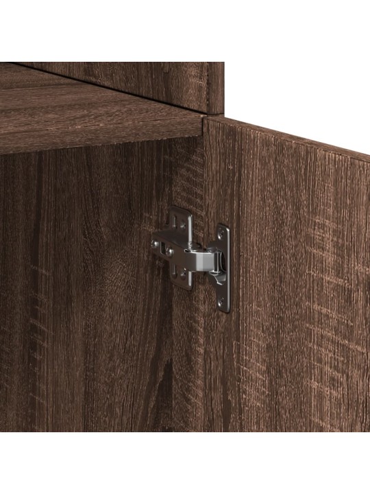 Skříň highboard hnědý dub 80 x 42,5 x 185 cm kompozitní dřevo
