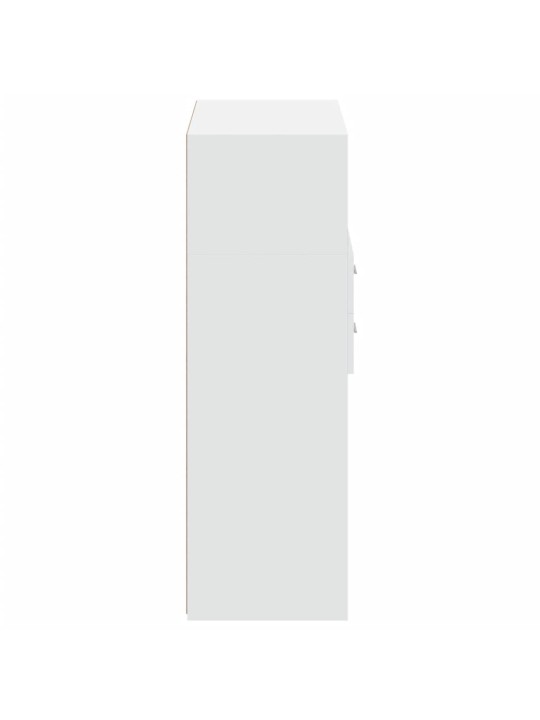 Skříň highboard bílá 80 x 42,5 x 124 cm kompozitní dřevo