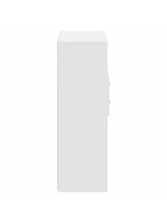 Skříň highboard bílá 80 x 42,5 x 124 cm kompozitní dřevo