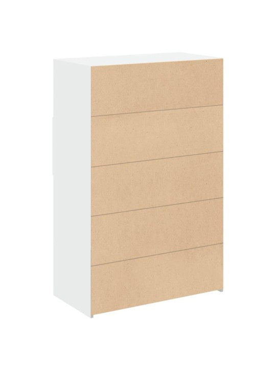 Skříň highboard bílá 80 x 42,5 x 124 cm kompozitní dřevo