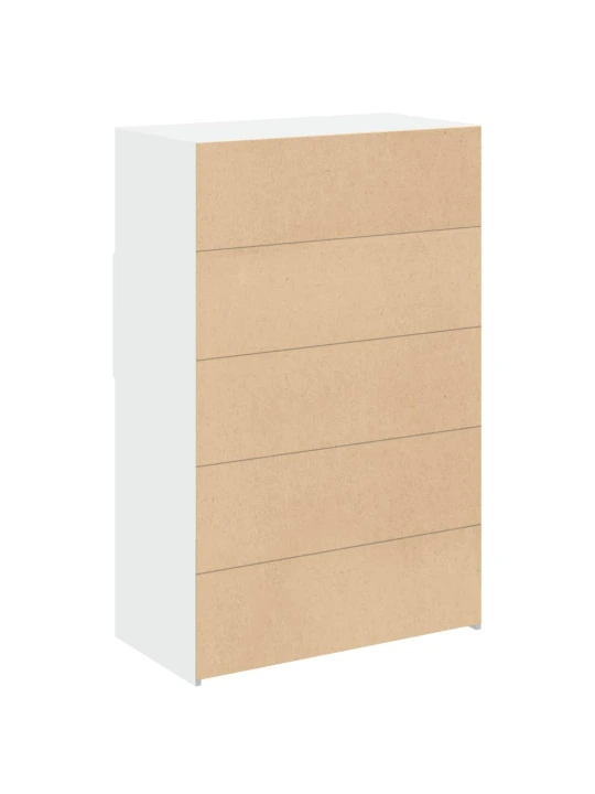 Skříň highboard bílá 80 x 42,5 x 124 cm kompozitní dřevo