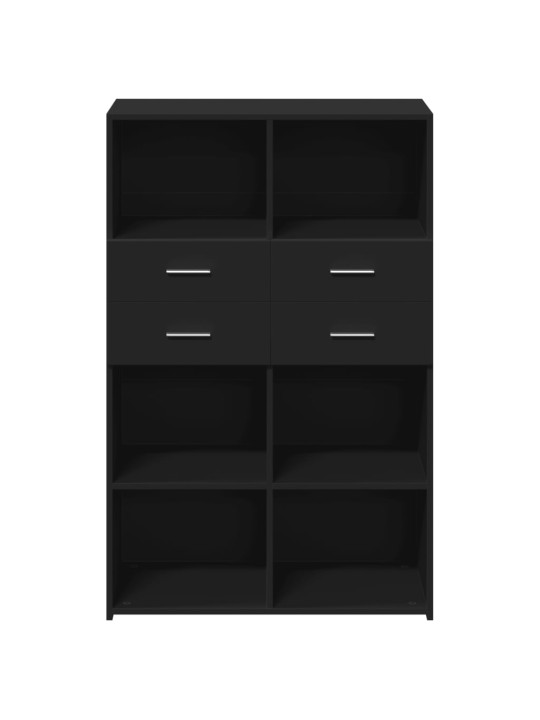 Skříň highboard černá 80 x 42,5 x 124 cm kompozitní dřevo