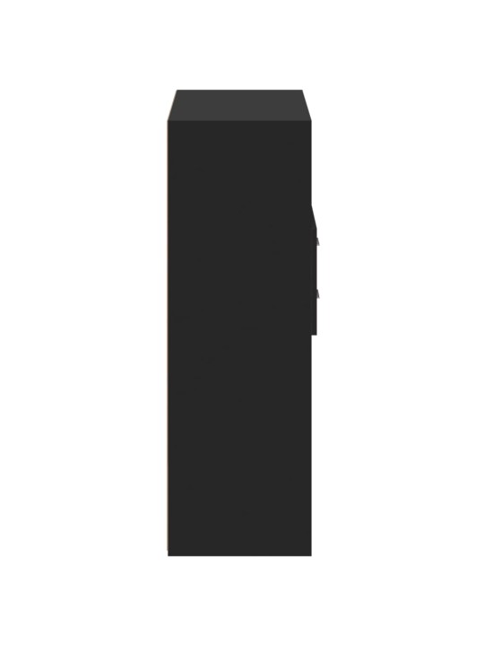 Skříň highboard černá 80 x 42,5 x 124 cm kompozitní dřevo