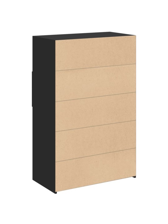 Skříň highboard černá 80 x 42,5 x 124 cm kompozitní dřevo