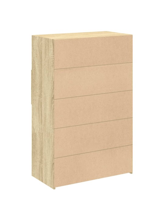 Skříň highboard dub sonoma 80 x 42,5 x 124 cm kompozitní dřevo